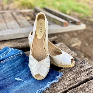 Lauren RL Espadrille Wedges Size 6.5